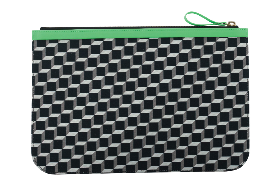 POUCHL-CottonCubeGumCalf-BlackNeonGreen